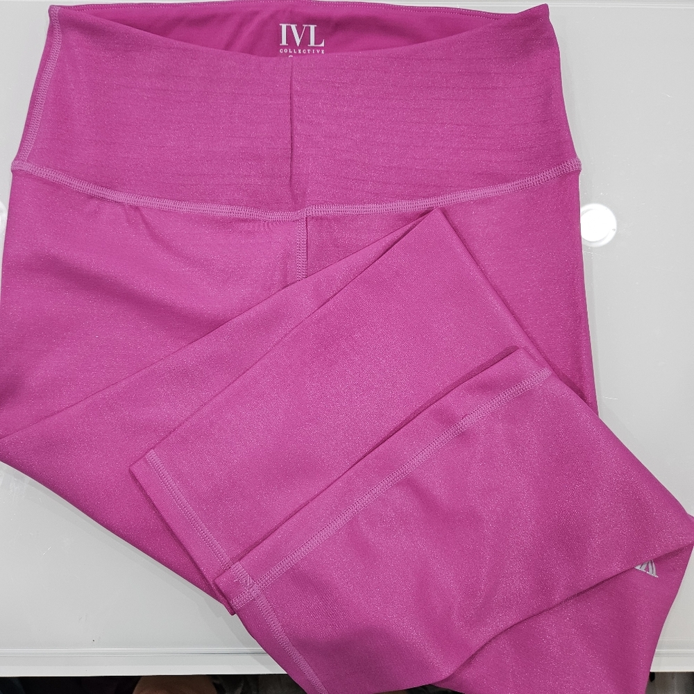 IVL Collective Pink Sparkle Leggings - Picture 2 of 4